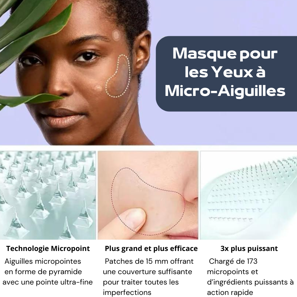 Masque pour les Yeux à Micro-Aiguilles d'Acide Hyaluronique