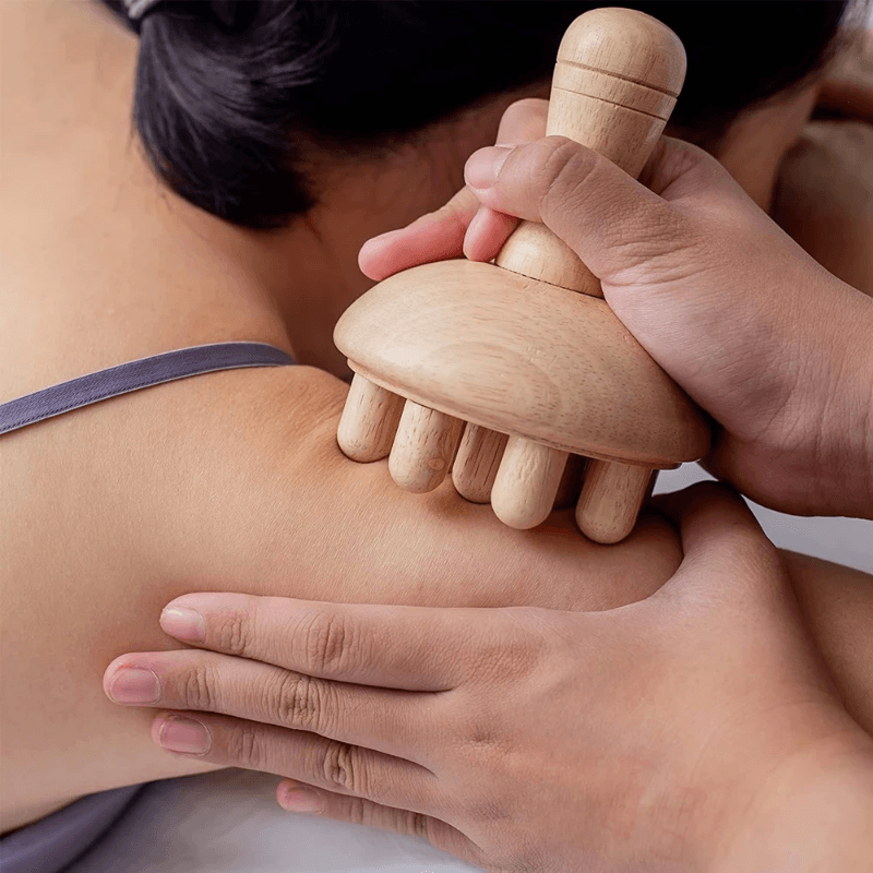 Masseur champignon en bois